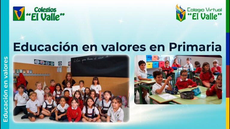 Formaci&oacute;n en Valores a Trav&eacute;s de la Educaci&oacute;n Primaria